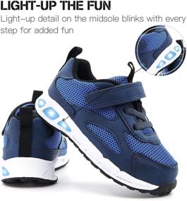 img 3 attached to LOUGSIN Toddler Flashing Sneakers: Breathable Boys' Shoes for Active Feet