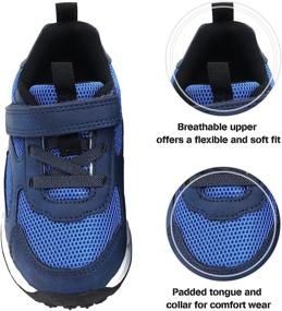 img 1 attached to LOUGSIN Toddler Flashing Sneakers: Breathable Boys' Shoes for Active Feet