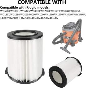 img 1 attached to Yweller VF4000 Replacement Cartridge Filter: Compatible with Ridgid, Husky, and Craftsman Vacs - Washable & Reusable - 1 Pack