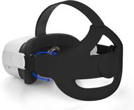 🎮 masiken k6 replacement head strap for oculus quest 2 - improved support and comfort elite strap pad, black logo