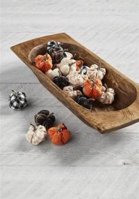 img 3 attached to 🎃 Mud Pie Fall Mini Set: 24 Pumpkins, Multi-Colored, 2.5" x 2" Dia, Canvas and Cotton - Premium Decorative Fall Harvest Collection