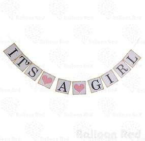 img 1 attached to Girl Love Heart Paper Party Bunting 🎀 Garland Banner – Ideal for Parties and Decorations