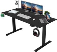 🖥️ transform your workspace with the outfine height adjustable electric standing desk (black, 55") логотип