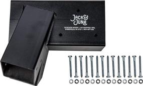 img 4 attached to 🪜 Enhanced Jack & June Heavy-Duty DIY Wooden Swing Set Kits - Metal Brackets and Hardware for Safe and Easy Playset Installation