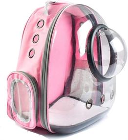 img 4 attached to 🐶 DAGUEPE Puppy and Cat Carrier Bag: Waterproof & Breathable Pet Travel Shoulder Backpack with Transparent Capsule Cover