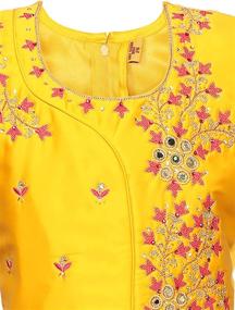 img 1 attached to 👗 Stunning Ashwini Indian Embroidery Closure Dresses for Girls - Readymade and Elegant