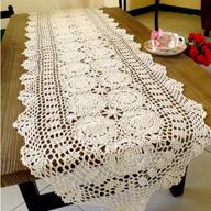 delicate elegance: kilofly handmade crochet cotton tablecloth логотип