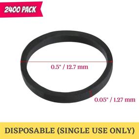 img 2 attached to 💇 Mr. Pen - 2400 Pack of Black Rubber Bands for Hair - Small Hair Ties for Girls and Women - Elastic Hair Bands to Style and Secure Hair