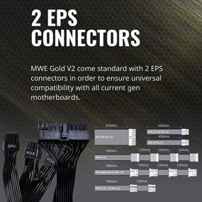 img 1 attached to 💪 Cooler Master MWE Gold 850 V2 Full Modular Power Supply - 850W, 80+ Gold Efficiency, 2 EPS Connectors, 120mm HDB Fan, Semi-fanless Operation, 5 Year Warranty