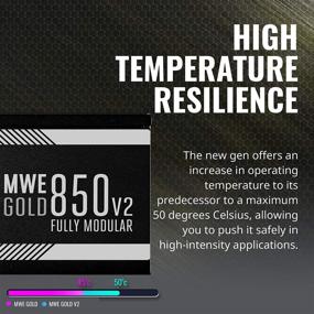 img 2 attached to 💪 Cooler Master MWE Gold 850 V2 Full Modular Power Supply - 850W, 80+ Gold Efficiency, 2 EPS Connectors, 120mm HDB Fan, Semi-fanless Operation, 5 Year Warranty