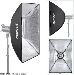 img 2 attached to 📸 Neewer 23.6 x 35.4-Inch Rectangular Softbox with Bowens Mount for Canon Nikon 300w 400W 600w 800W 1000w Studio Flash - Portable