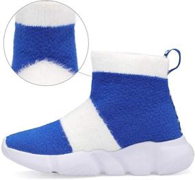 img 2 attached to Santiro Kids Sneakers Boys Sock Shoes Girls Slip On Breathable Fashion Lightweight Running Shoes