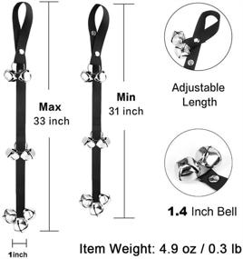 img 1 attached to 🐶 WOHENI Pet Doorbells for Potty Training - Adjustable Dog Bells for Door Knob, Puppy Training, Housebreaking, Go Outside-Potty, with Extra Loud Chimes