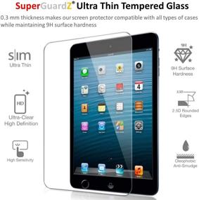 img 2 attached to 📱 SuperGuardZ Tempered Glass Screen Protector for iPad Mini 5/4 - Anti-Blue Light, Eye Protection, Anti-Scratch [Lifetime Replacement]