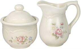 img 2 attached to 🌹 Enhance Your Tea Experience with the Pfaltzgraff Tea Rose Sugar Creamer