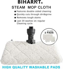 img 3 attached to 🧽 Biharnt Replacement Mop Pads: Compatible with Shark Steam Pocket Mops S3500 Series - Pack of 3