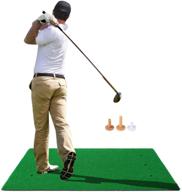 🏌️ improve your golf game with relilac golf hitting mats - indoor & outdoor artificial turf practice mat with 3 rubber tees логотип