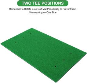 img 3 attached to 🏌️ Improve Your Golf Game with RELILAC Golf Hitting Mats - Indoor & Outdoor Artificial Turf Practice Mat with 3 Rubber Tees