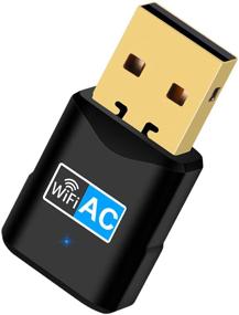 img 4 attached to 📶 Высокоскоростной USB WiFi адаптер для ПК - Сетевой адаптер двойной полосы 600Mbps для бесшовного беспроводного подключения (5,8ГГц / 433Мбит/с + 2,4ГГц / 150Мбит/с) - Легкая установка, совместимость с Windows 10/8.1/8/7/Vista, Mac OS X.