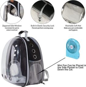 img 2 attached to 🐱 XZKING Cat Backpack Carrier Bubble Bag: Transparent Space Capsule Pet Carrier for Cats and Small Dogs - Airline Approved Hiking Backpack for Travel and Outdoor Use