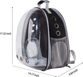 img 3 attached to 🐱 XZKING Cat Backpack Carrier Bubble Bag: Transparent Space Capsule Pet Carrier for Cats and Small Dogs - Airline Approved Hiking Backpack for Travel and Outdoor Use