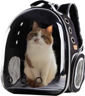 🐱 xzking cat backpack carrier bubble bag: transparent space capsule pet carrier for cats and small dogs - airline approved hiking backpack for travel and outdoor use logo