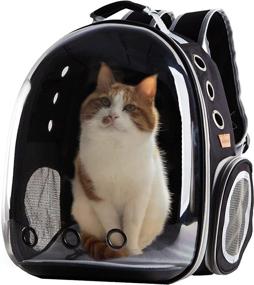 img 4 attached to 🐱 XZKING Cat Backpack Carrier Bubble Bag: Transparent Space Capsule Pet Carrier for Cats and Small Dogs - Airline Approved Hiking Backpack for Travel and Outdoor Use