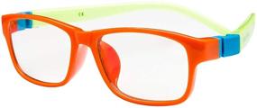 img 4 attached to 👓 PROSPEK Blue Light Computer Glasses for Kids – Action, Anti-Glare Clear Lens – Protects from Harmful Screen Blue Light – High-Quality Optical Lenses (Orange)