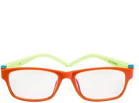 img 2 attached to 👓 PROSPEK Blue Light Computer Glasses for Kids – Action, Anti-Glare Clear Lens – Protects from Harmful Screen Blue Light – High-Quality Optical Lenses (Orange)