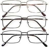 cessblu reading glasses rectangular eyeglasses logo