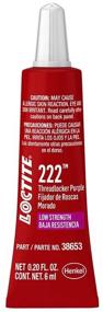 img 4 attached to 🔧 Loctite 222 Threadlocker for Automotive: High-Temp, Low-Strength, Anaerobic Solution - Purple 6mL Tube