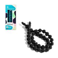 bunzeebands adjustable length hairband: customizable cushioned headband for thick, braided, kinky, curly, natural hair – black (1-pack) logo