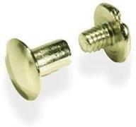 🔩 tandy leather screw post 1/4" (6 mm) solid brass 100/pk 1290-11: durable and versatile fastening solution for leathercraft logo