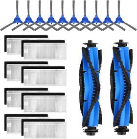 img 4 attached to Cabiclean Replacement Parts for Eufy RoboVac: 10 Side Brushes, 8 Filters, 2 Roller Brushes - Compatible with RoboVac 11S, 15C, 30, 30C, 12, and 35C Vacuum Models