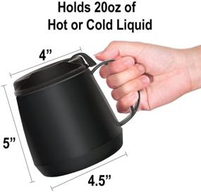 img 2 attached to 🔥 Rehabilitation Advantage Insulated Wide Body Mug (20oz): Black - Keep Drinks Hot or Cold Longer!