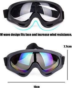 img 2 attached to Motorcycle Goggles Snowboard Anti UV Anti Fog