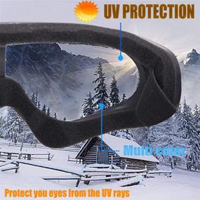 img 3 attached to Motorcycle Goggles Snowboard Anti UV Anti Fog