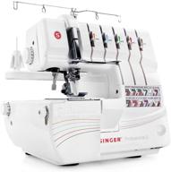 🧵 singer professional 14t968dc serger overlock: 2-3-4-5 stitch capability, 1300 stitches per minute - sewing made easy in white logo