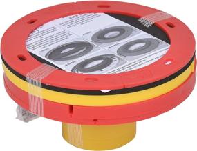 img 2 attached to OATEY 43401 Set-Rite Toilet Flange Extender 🚽 Kit, 1/4 to 1 inch, Red and Yellow