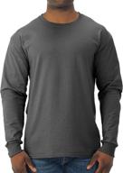 jerzees long sleeve t shirt black large - men's clothing t-shirts & tanks logo