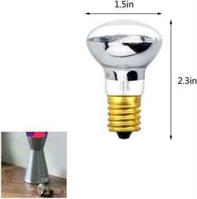 img 3 attached to Lava Lamp Bulb 40W, Pack of 6 R39 R12 Reflector Type E17 Replacement Light Bulbs for Lava Lamps, Glitter Lamps - 120V