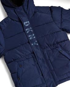 img 1 attached to 🧥 DKNY Boys Winter Windbreaker Coat - Boys' Clothing