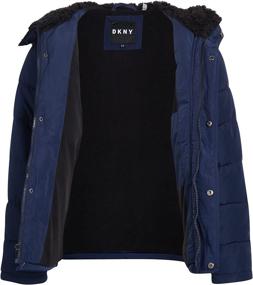 img 3 attached to 🧥 DKNY Boys Winter Windbreaker Coat - Boys' Clothing