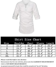 img 1 attached to THWEI Henley Sleeve Casual T-Shirt for Men's Clothing