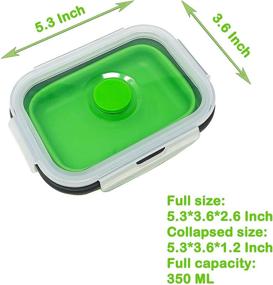 img 3 attached to Collapsible Silicone Container Microwave Dishwasher Storage & Organization