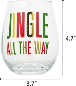 img 1 attached to 🍷 Jingle All The Way: Festive 22oz Stemless Wine Glass - Ideal Christmas Gift for Wine Lovers!