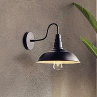 🏭 ruxue vintage industrial gooseneck barn wall sconce light: retro loft warehouse black wall light fixtures for a stylish décor логотип