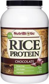 img 4 attached to 🍫 NutriBiotic – Chocolate Rice Protein: Low Carb, Vegetarian & Keto-Friendly Powder – 3 lbs (1.36kg), Chemical-Free, Gluten-Free & Nutrient-Rich