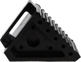 img 2 attached to 🔒 MAXXHAUL 70472 Heavy Duty Black Wheel Chock 2-Pack - Solid Rubber, 8x4x6 inches