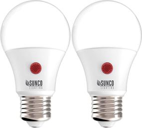 img 4 attached to 🌞 Sunco Lighting 2 Pack A19 LED Bulb with Dusk-to-Dawn, 9W=60W, 800 Lumens, 4000K Cool White, Auto On/Off Photocell Sensor - UL Certified